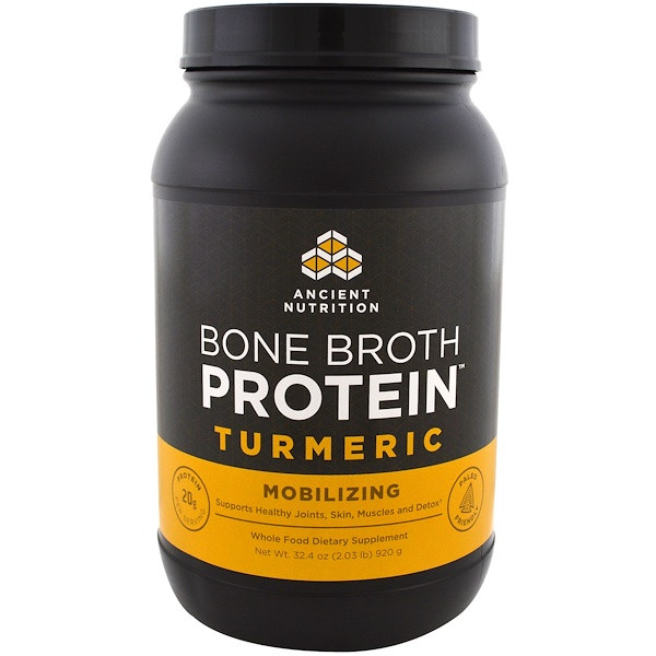 Ancient Nutrition Bone Broth Protein Turmeric -- 40 Servings