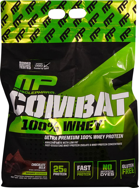 MusclePharm Combat 100% Whey Chocolate Milk -- 10 lbs