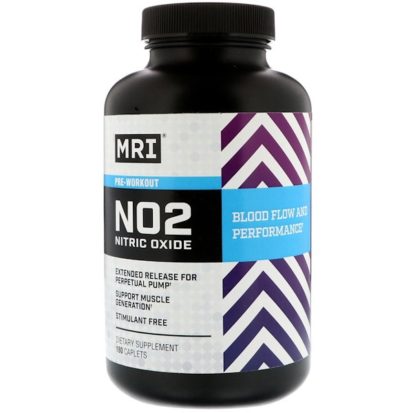 MRI, NO2 Nitric Oxide Pre-Workout, 180 Caplets