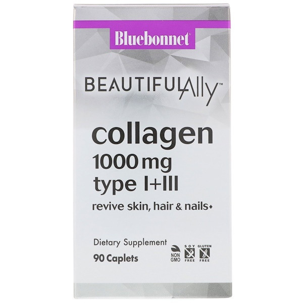 Bluebonnet Nutrition Beautiful Ally Collagen -- 1000 mg - 90 Caplets