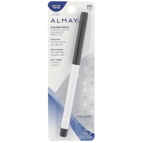 Almay, Eyeliner Pencil, 205, Black, 0.01 oz (0.28 g)