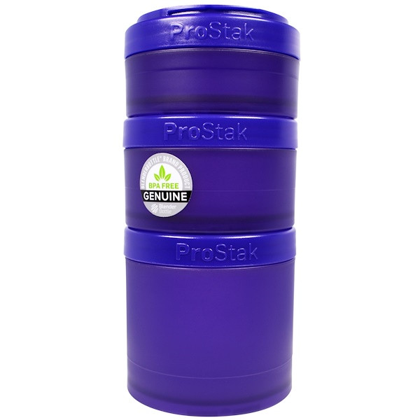 Blender Bottle, BlenderBottle, ProStak, Expansion Pak, Purple, 4 Pieces