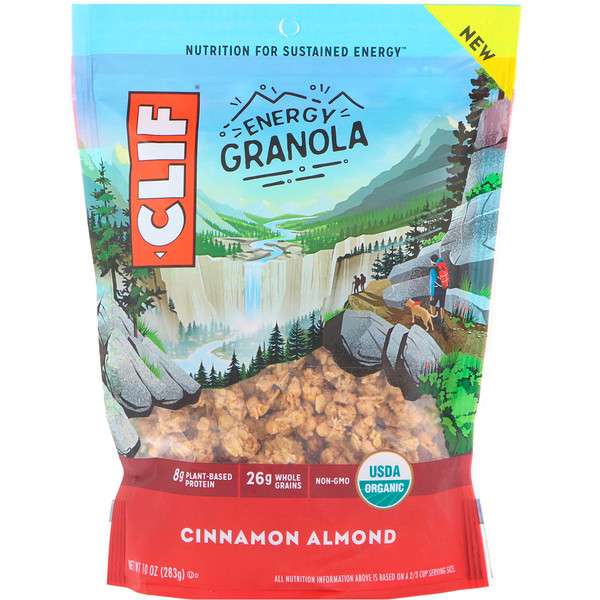 3 PACK of Clif Organic Energy Granola Gluten Free Cinnamon Almond -- 10 oz