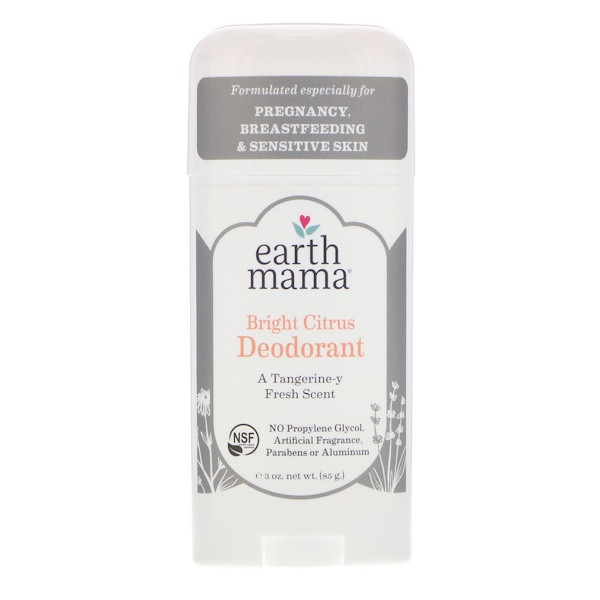 Earth Mama Deodorant Bright Citrus -- 3 oz