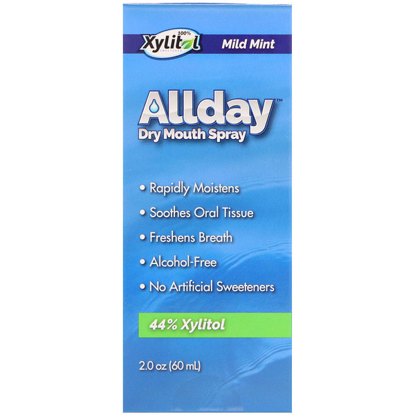 Epic Dental, Allday Dry Mouth Spray, Mild Mint, 2.0 oz (60 ml)