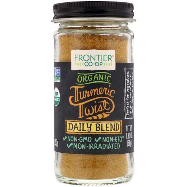 3 PACK of Frontier Co-Op Organic Turmeric Twist Daily Blend -- 1.8 oz