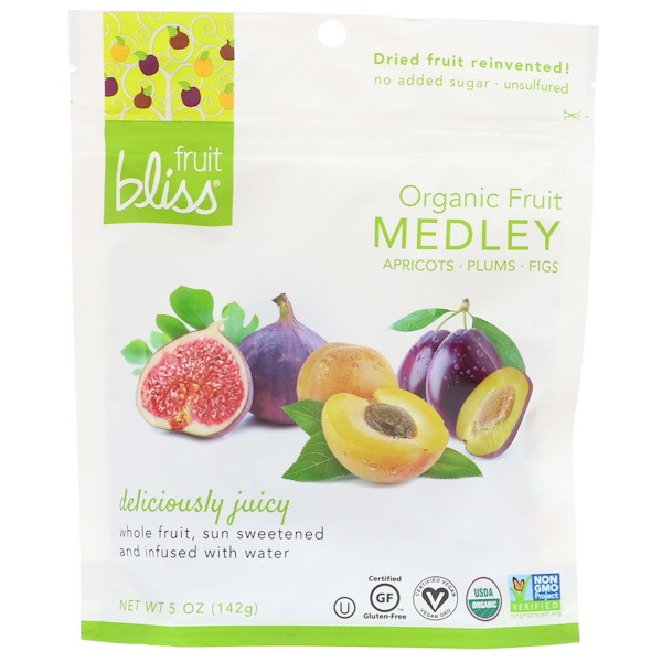 3 PACK of Fruit Bliss Organic Fruit Snacks Fruit Medley -- 5 oz