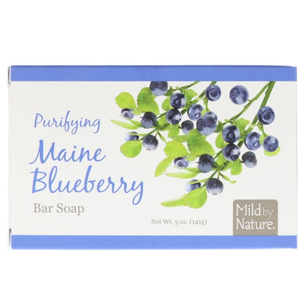 3 PACK of Mild By Nature, Purifying Bar Soap, Maine Blueberry, 5 oz (141 g)