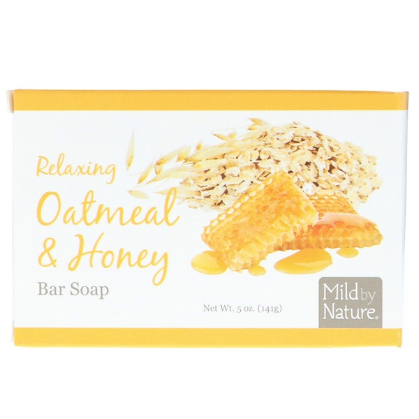 3 PACK of Mild By Nature, Relaxing Bar Soap, Oatmeal & Honey, 5 oz (141 g)