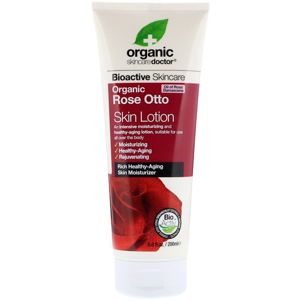 Organic Doc, Organic Rose Otto Skin Lotion, 6.8 fl oz (200 ml)