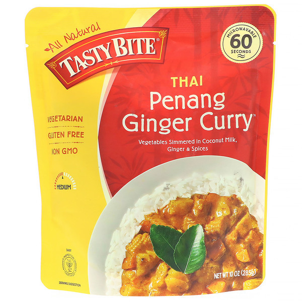 3 PACK of Tasty Bite Thai Entree Gluten Free Penang Ginger Curry -- 10 oz