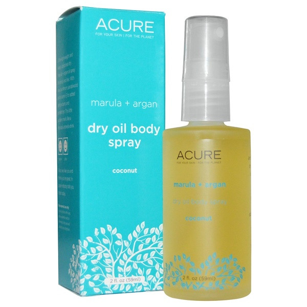 Acure, Dry Oil Body Spray, Coconut, 2 fl oz (59 ml)