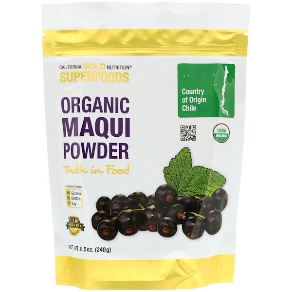 California Gold Nutrition, Superfoods, Organic Maqui Powder, 8.5 oz (240 g)