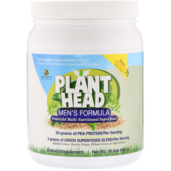 Genceutic Naturals Plant Head Mens Formula -- 15 Servings