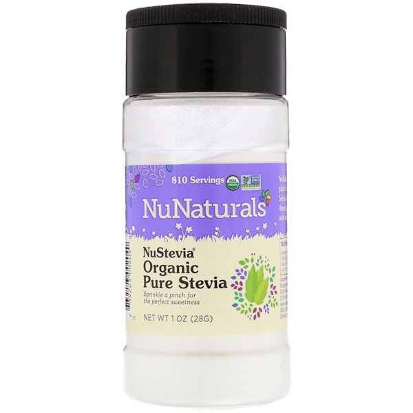 NuNaturals, NuStevia, Organic Pure Stevia, 1 oz (28 g)