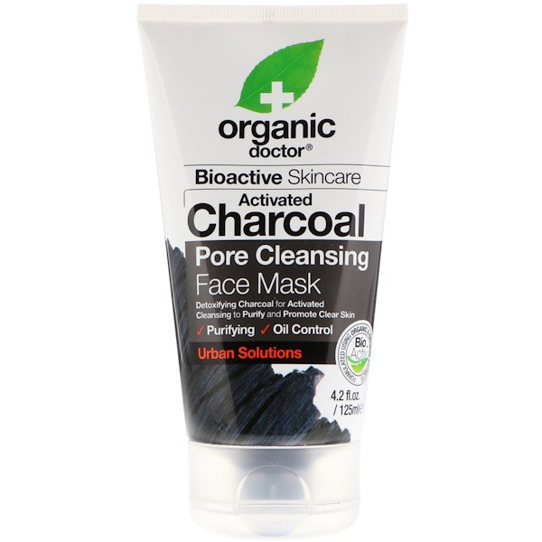 Organic Doc, Activated Charcoal Pore Cleansing Face Mask, 4.2 fl oz (125 ml)