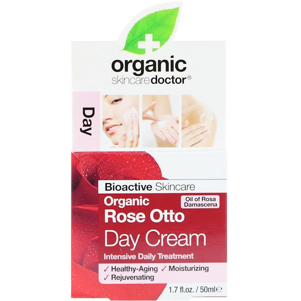 Organic Doc, Organic Rose Otto Day Cream, 1.7 fl oz (50 ml)