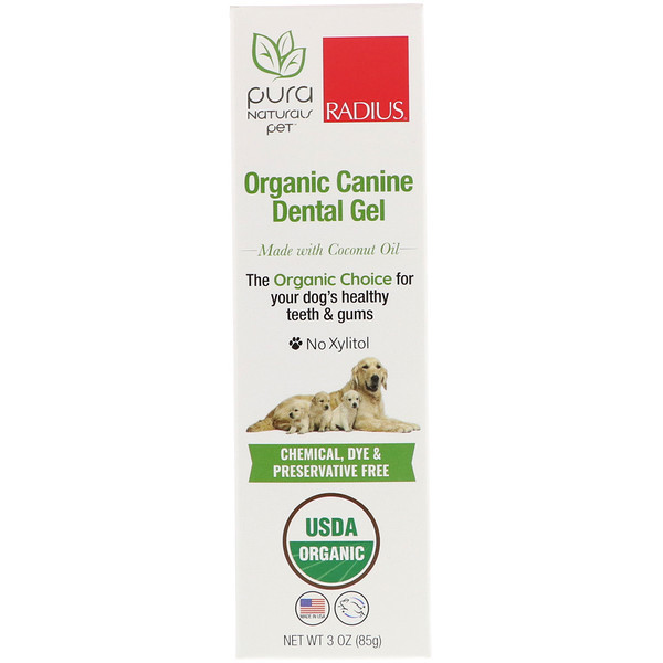 RADIUS, Organic Canine Dental Gel, 3 oz (85 g)