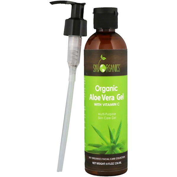 Sky Organics, Organic Aloe Vera Gel, 8 fl oz (236 ml)