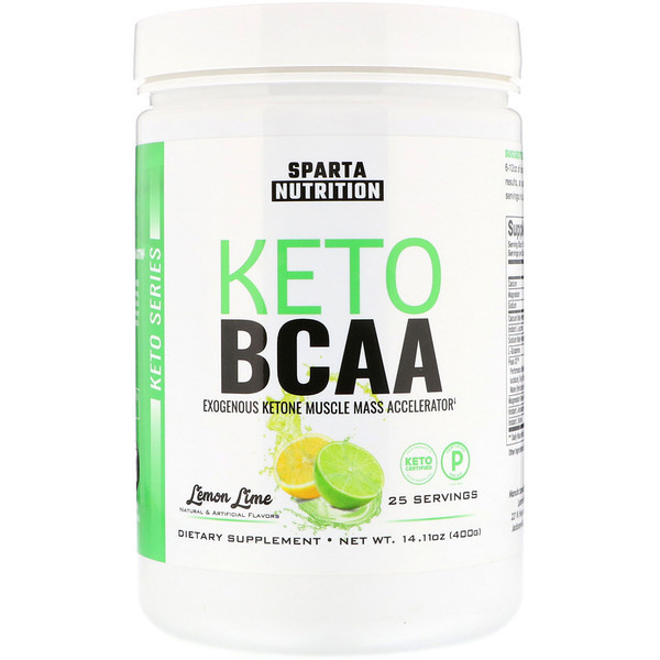 Sparta Nutrition, Keto BCAA, Lemon Lime, 14.11 oz (400 g)