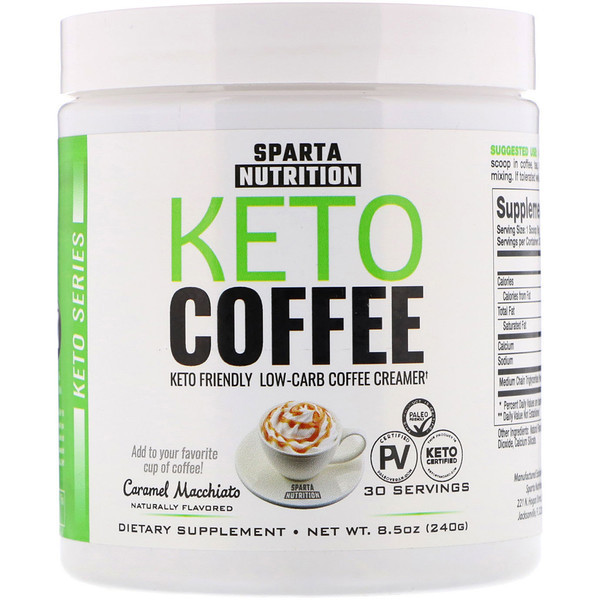 Sparta Nutrition, Keto Coffee, Caramel Macchiato, 8.5 oz (240 g)