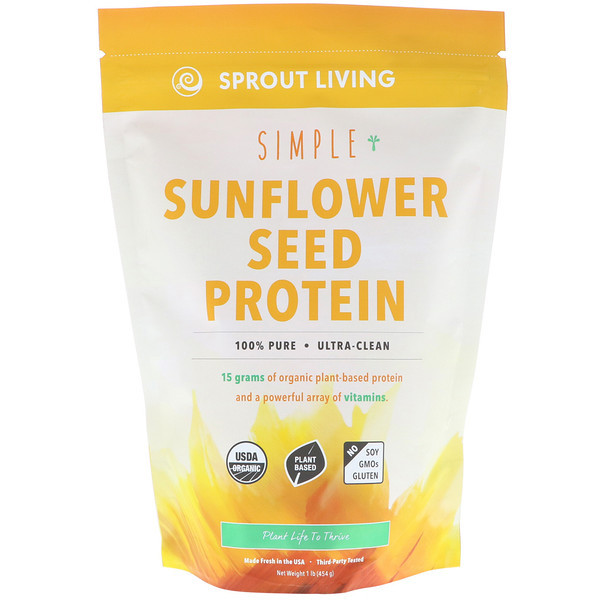Sprout Living Simple Sunflower Seed Protein -- 1 lb