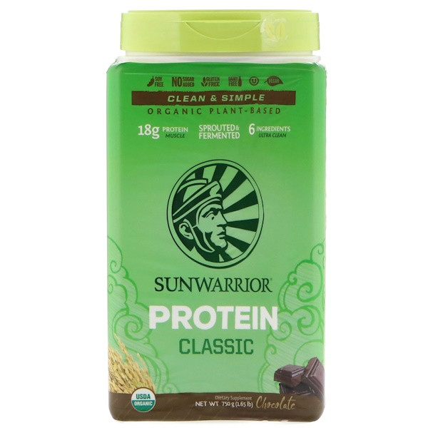 Sunwarrior Protein Classic Chocolate -- 30 Servings