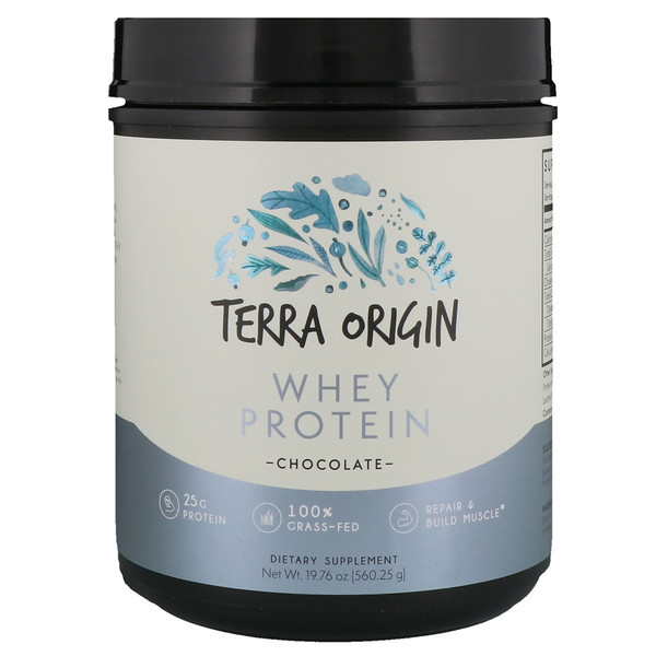 Terra Origin Whey Protein Powder Chocolate -- 19.76 oz