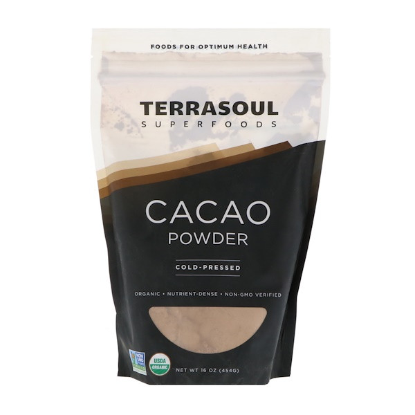Terrasoul Superfoods, Cacao Powder, Cold-Pressed, 16 oz (454 g)