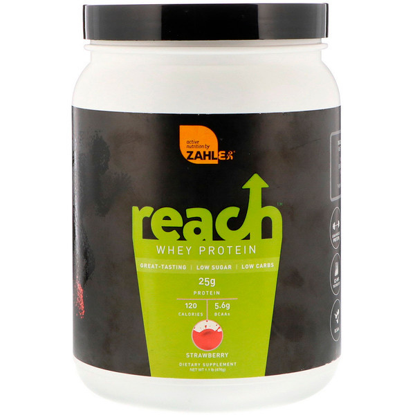 Zahler, Reach, Whey Protein, Strawberry, 1.1 lb (476 g)