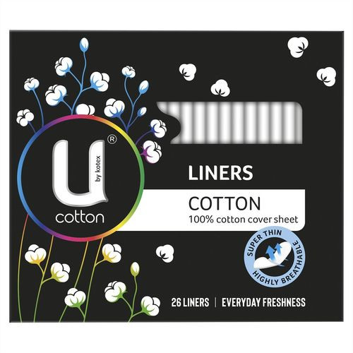 3 PACK OF Kotex U Cotton Liners 26 Pack