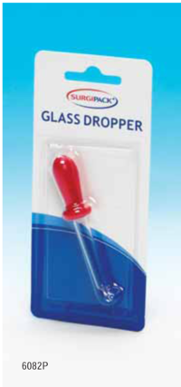 3 PACK OF Surgipack Eye Dropper Glass