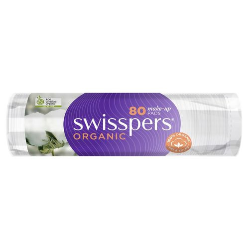3 PACK OF Swisspers Organic Cotton Pads 80