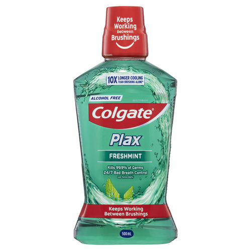 3 PACK OF Colgate Plax Mouthwash Freshmint 500ml