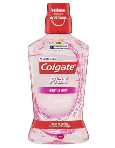 3 PACK OF Colgate Plax Mouthwash Gentle 500ml