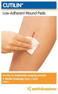 3 PACK OF Cutilin Wound Pad 5X5Cm 5Pack