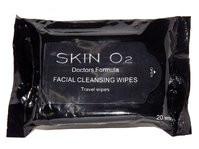 3 PACK OF Skin O2 Facial Cleansing Wipes 20 Pack