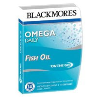 3 PACK OF Blackmores Omega Daily Fish Oil On The Go Tablets 14