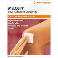 3 PACK OF Melolin Dressing 10X10Cm 3Pack
