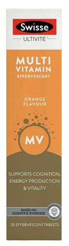 3 PACK OF Swisse Ultivite Multivitamin Effervescent 20 Tablets