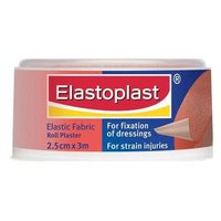 3 PACK OF Elastoplast Elastic Fabric Roll Plaster 2.5Cm X 3M (45773)