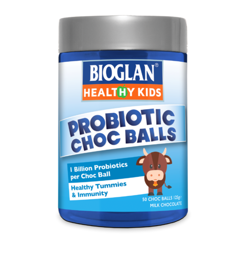 3 PACK OF Bioglan Kids Gummies Probiotic Chocolate Ball 50S