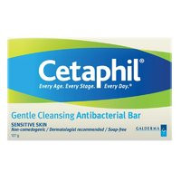 3 PACK OF Cetaphil Antibacterial Gentle Cleansing Bar 127G