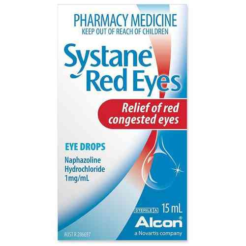 3 PACK OF Systane Red Eyes Eye Drops 15ml