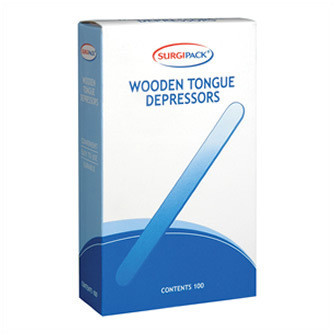 3 PACK OF Surgipack Wooden Tongue Depressors 100 Pack