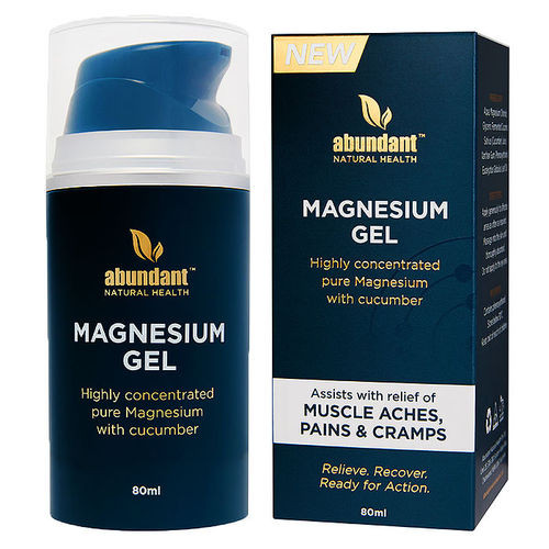 3 PACK OF Abundant Natural Health Magnesium Gel 80ml