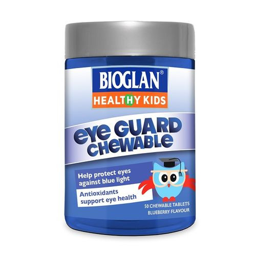 3 PACK OF Bioglan Healthy Kids Eye Guard Chewable 50 Tablets