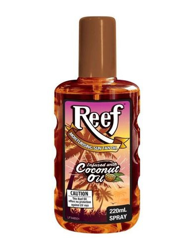 3 PACK OF Reef Moisturising Sun Tan Oil Spray NO SPF 220ml