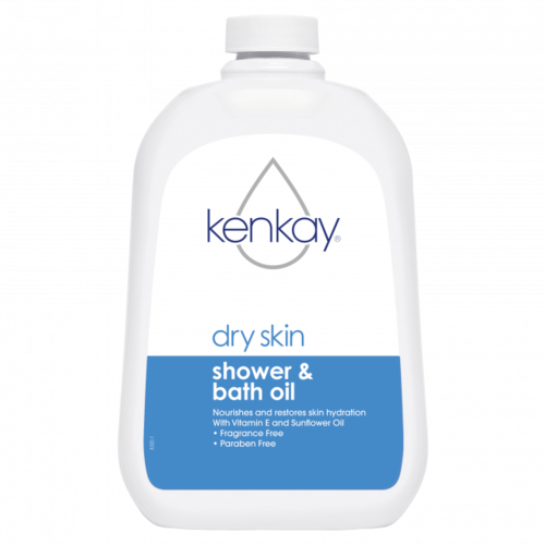 3 PACK OF Kenkay Dry Skin Shower & Bath Oil 500ml