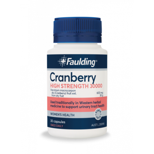 3 PACK OF Faulding High Strength Cranberry 30000 30 Capsules